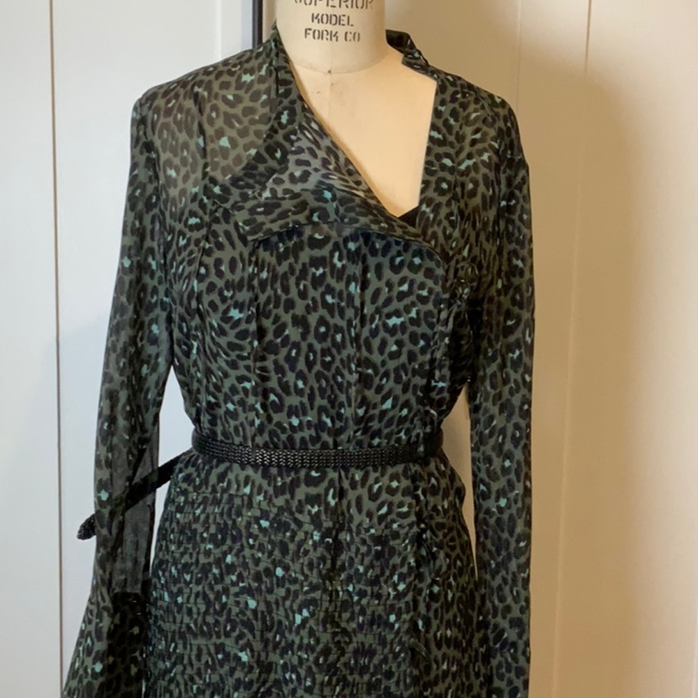 NWT Top Shop Leopard Midi Dress UK10